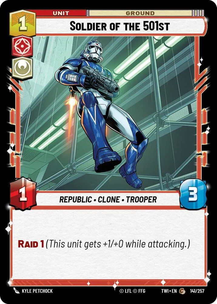 Soldat de la 501e — Twilight of the Republic — Star Wars: Unlimited