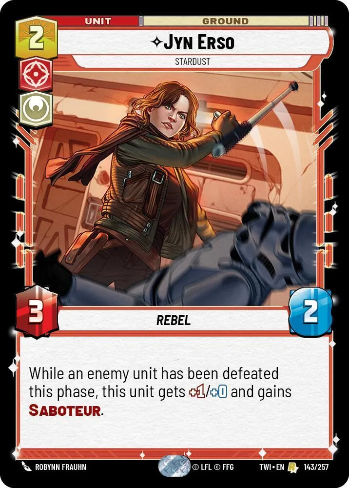 Jyn Erso - Nébuleuse — Twilight of the Republic — Star Wars: Unlimited