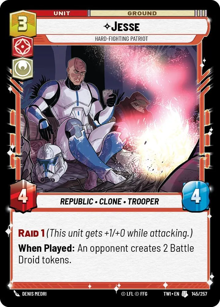 Jesse - Patriote Combatif — Twilight of the Republic — Star Wars: Unlimited