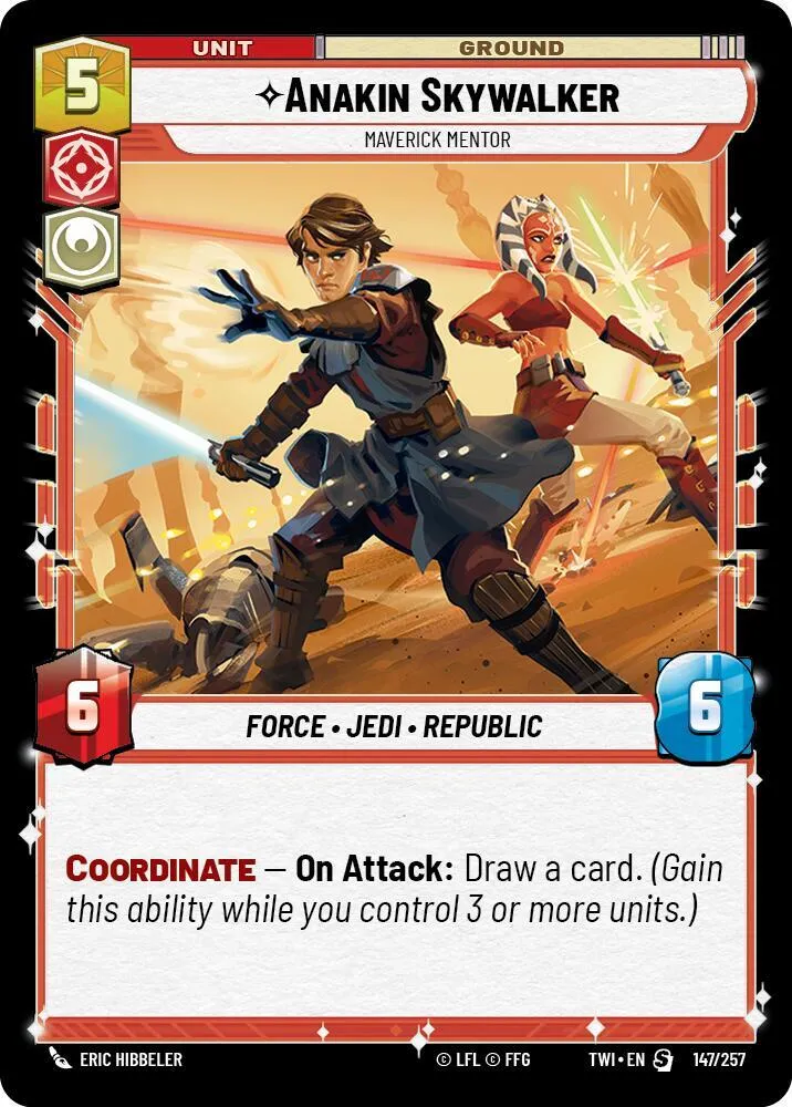 Anakin Skywalker - Mentor Anticonformiste — Twilight of the Republic — Star Wars: Unlimited