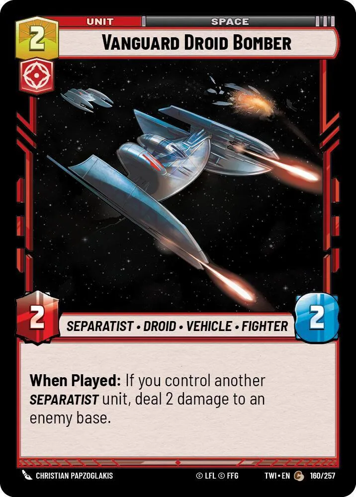 Bombardier Droïde de l'Avant-Garde — Twilight of the Republic — Star Wars: Unlimited