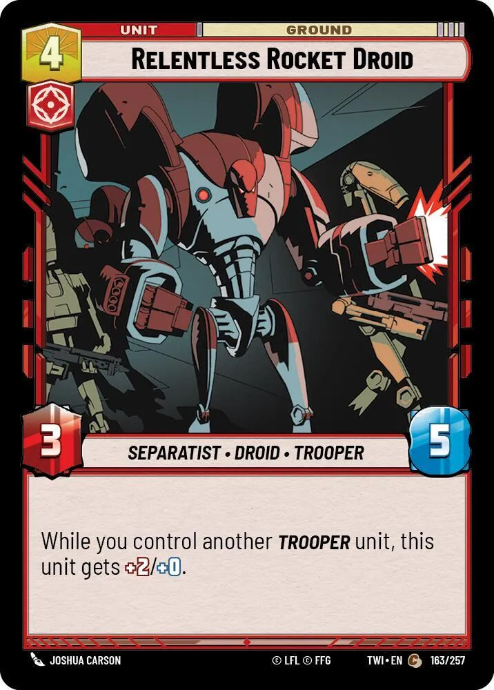 Droïde Rocket Impitoyable — Twilight of the Republic — Star Wars: Unlimited