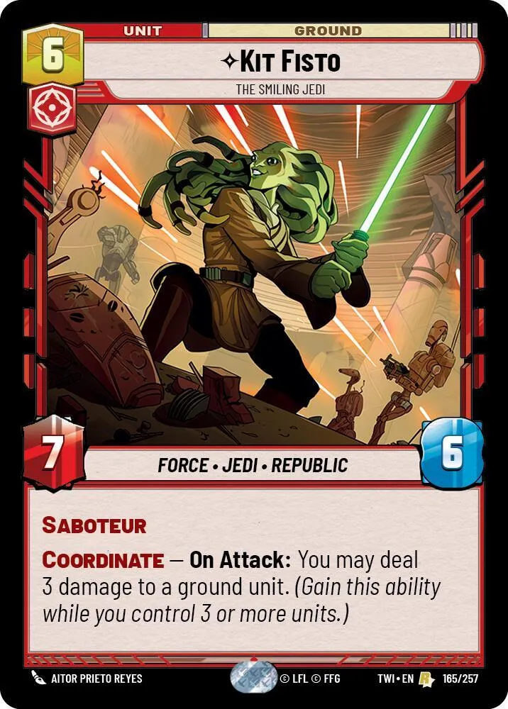 Kit Fisto - The Smiling Jedi — Twilight of the Republic — Star Wars: Unlimited
