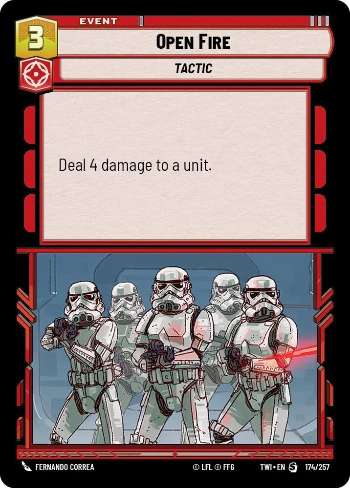 Open Fire — Twilight of the Republic — Star Wars: Unlimited