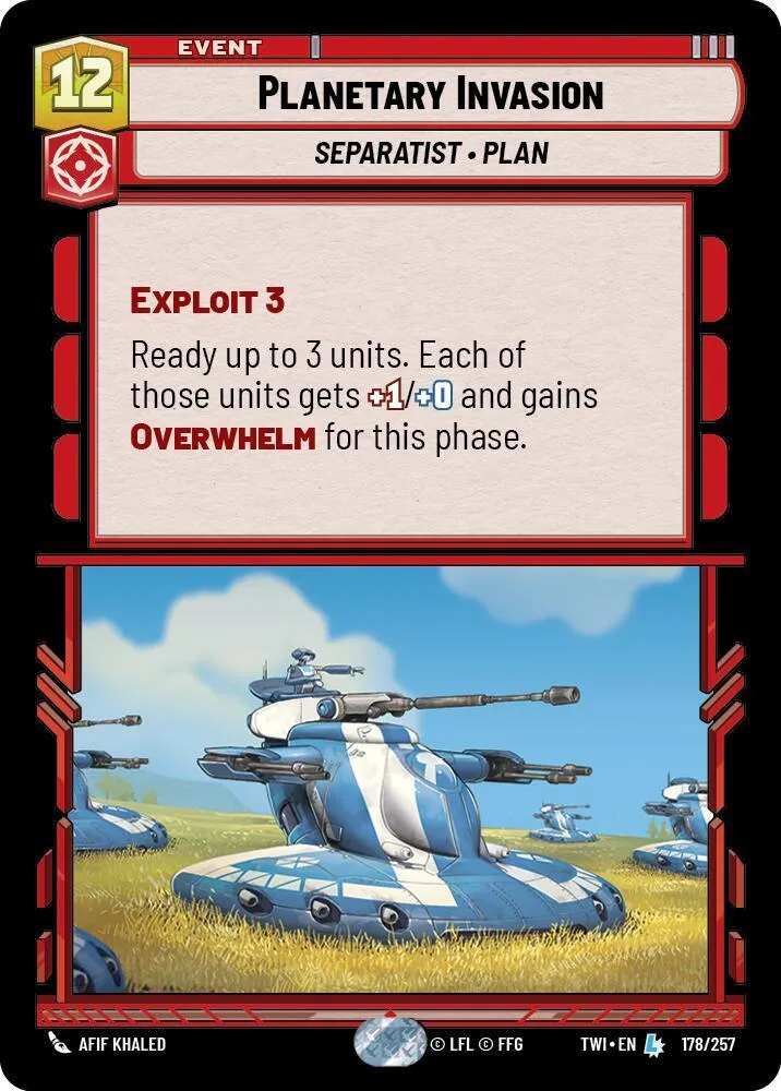 Planetary Invasion — Twilight of the Republic — Star Wars: Unlimited