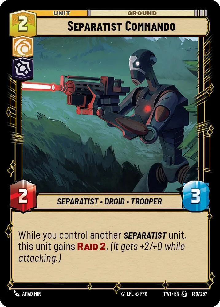 Separatist Commando — Twilight of the Republic — Star Wars: Unlimited