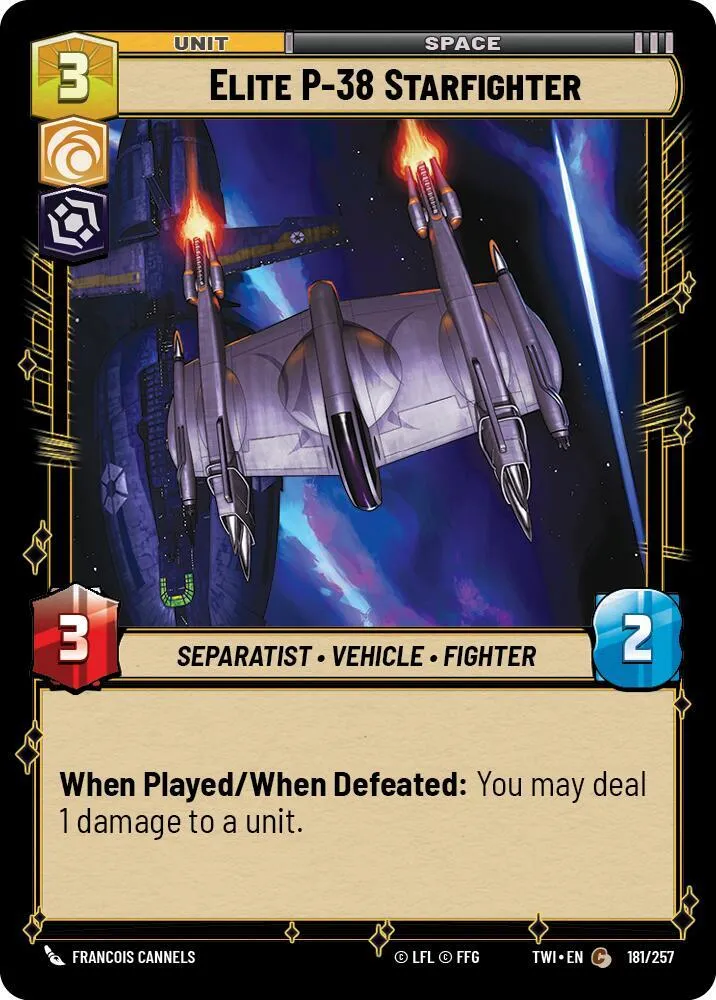 Chasseur d'Élite P-38 — Twilight of the Republic — Star Wars: Unlimited