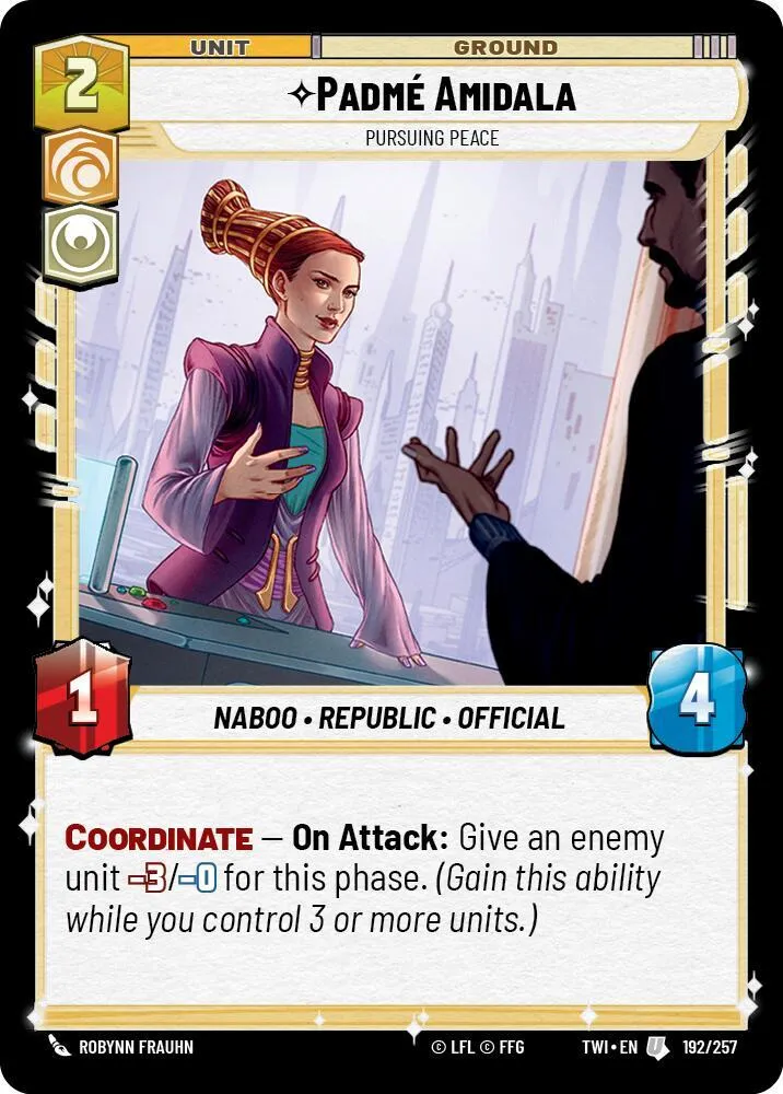 Padmé Amidala - En Quête De La Paix — Twilight of the Republic — Star Wars: Unlimited