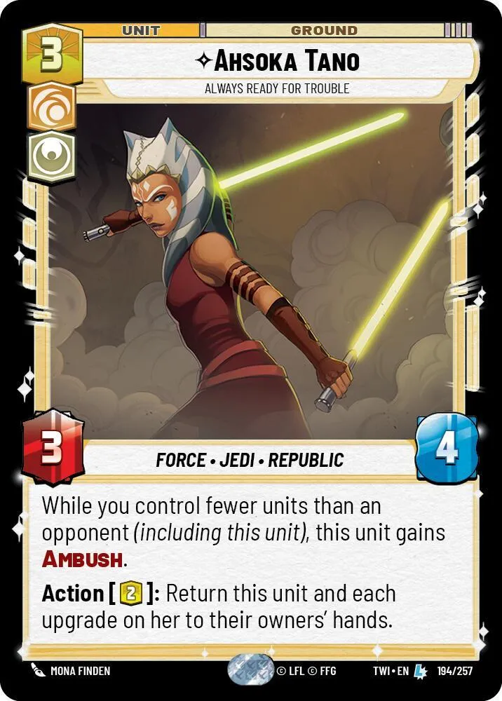 Ahsoka Tano - Toujours Prête Pour Les Ennuis — Twilight of the Republic — Star Wars: Unlimited