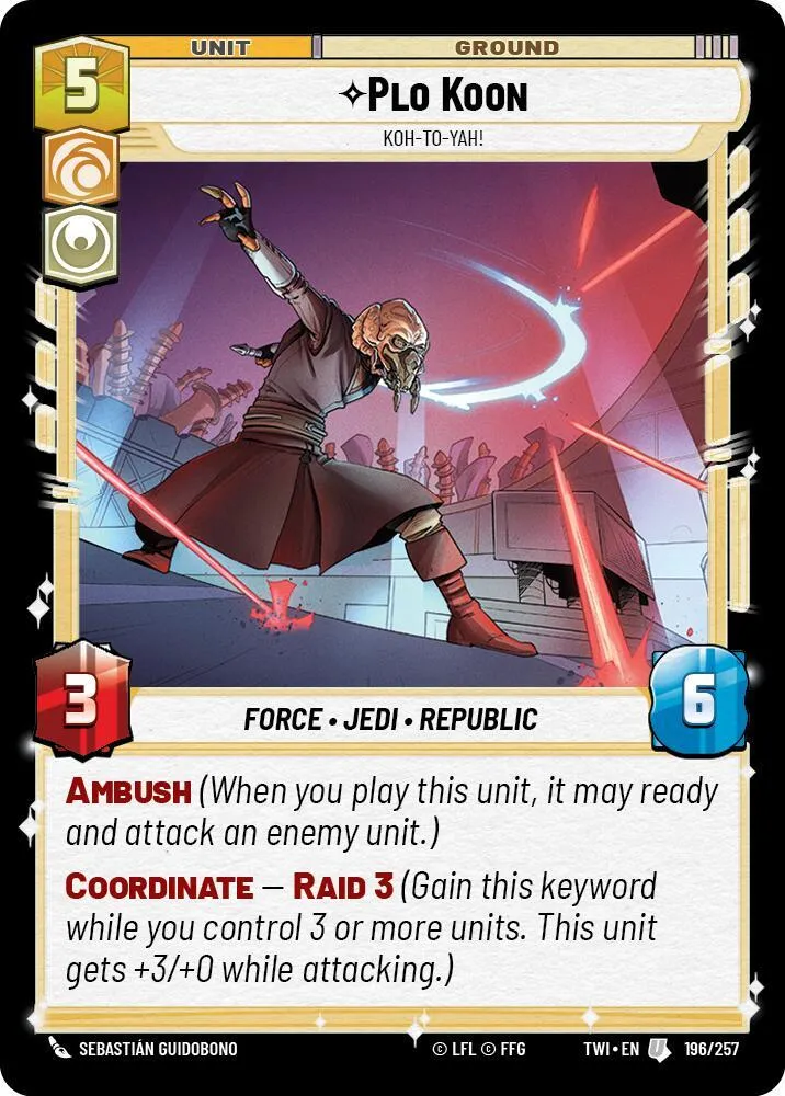 Plo Koon - Koh-to-yah! — Twilight of the Republic — Star Wars: Unlimited