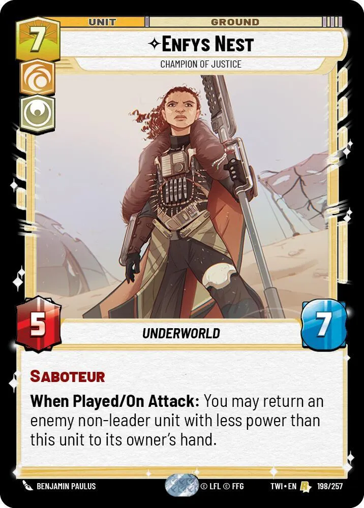 Enfys Nest - Champion of Justice — Twilight of the Republic — Star Wars: Unlimited