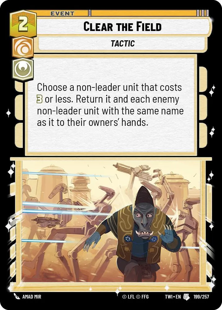 Libérer le Terrain — Twilight of the Republic — Star Wars: Unlimited