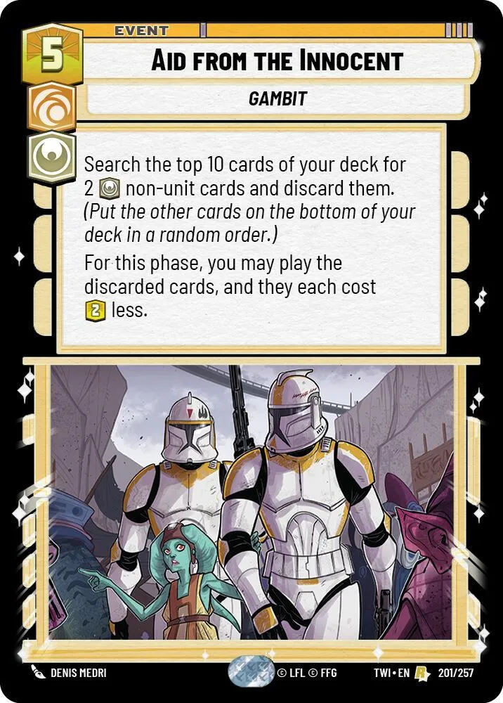 Aid from the Innocent — Twilight of the Republic — Star Wars: Unlimited