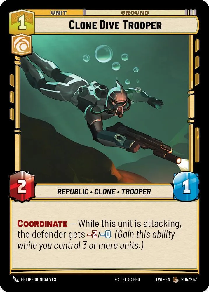Plongeur de Combat Clone — Twilight of the Republic — Star Wars: Unlimited