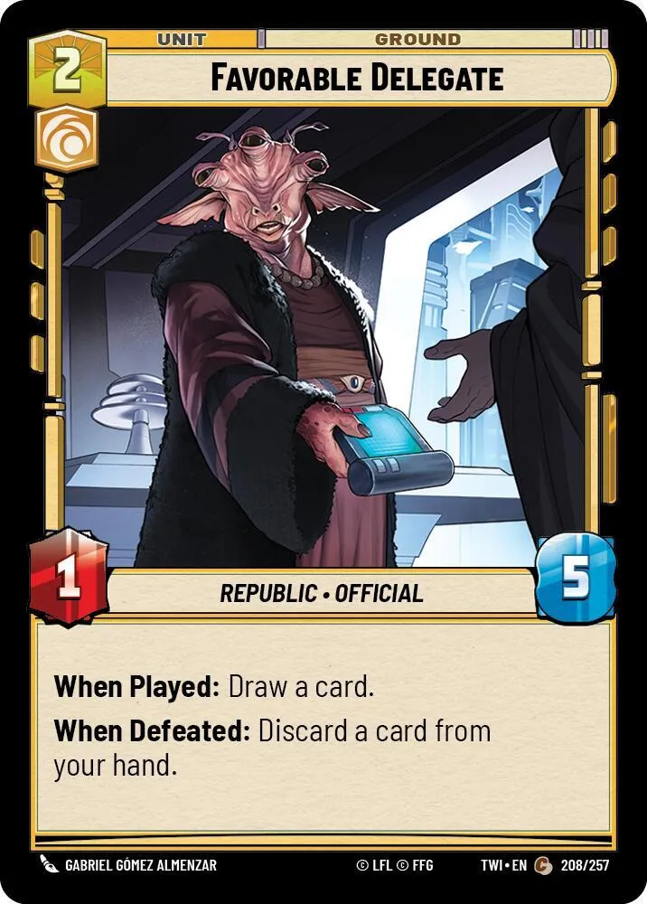 Délégué Accommodant — Twilight of the Republic — Star Wars: Unlimited