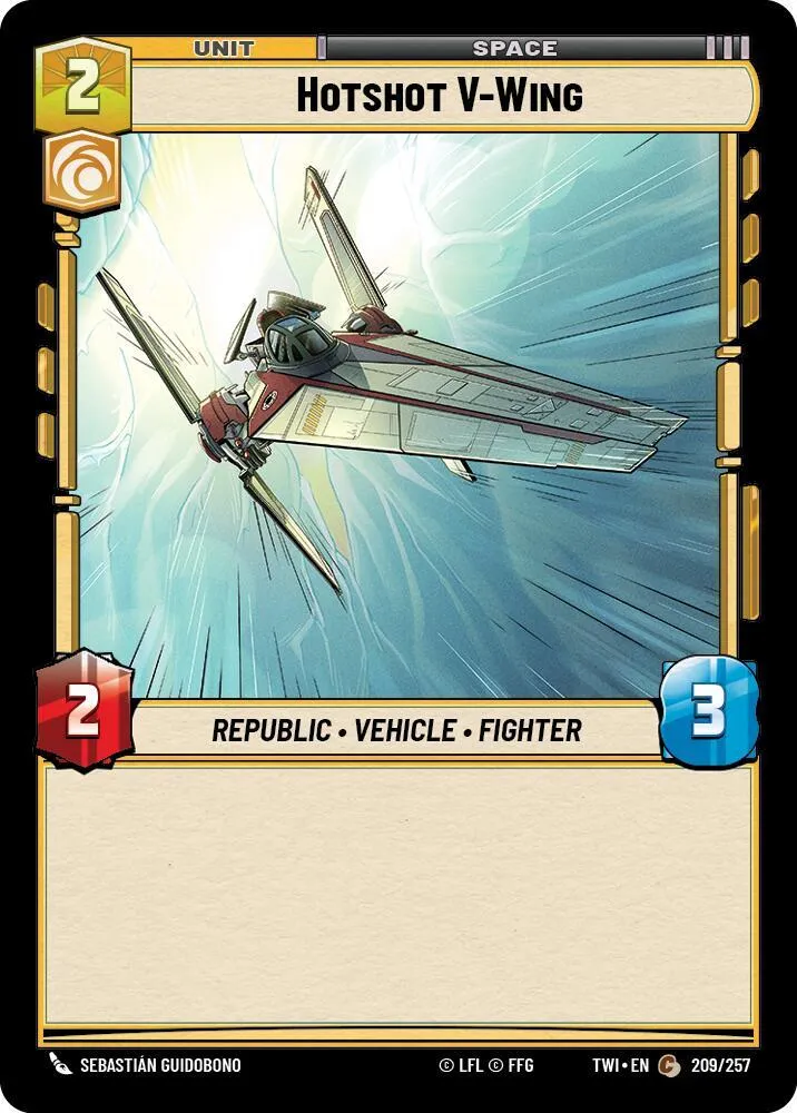 V-Wing Exceptionnel — Twilight of the Republic — Star Wars: Unlimited
