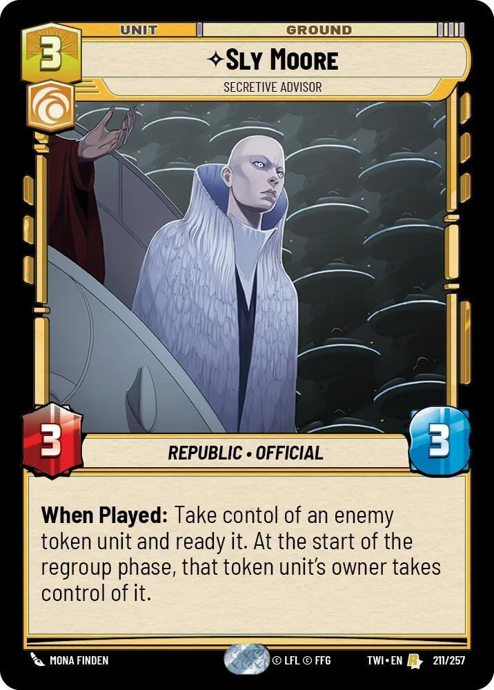 Sly Moore - Secretive Advisor — Twilight of the Republic — Star Wars: Unlimited