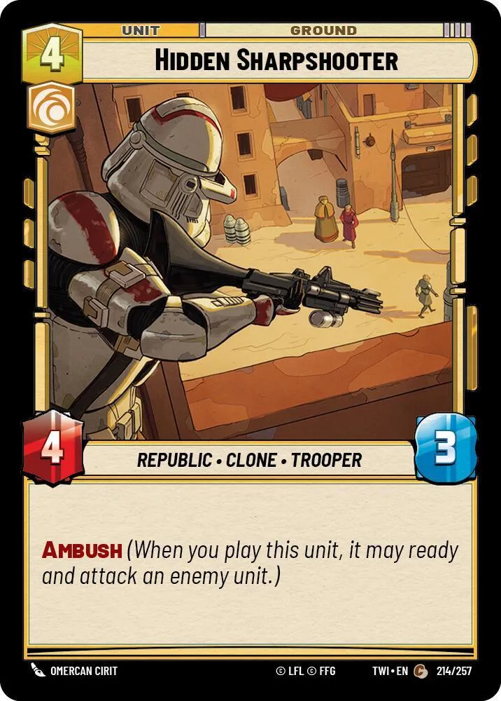Hidden Sharpshooter — Twilight of the Republic — Star Wars: Unlimited
