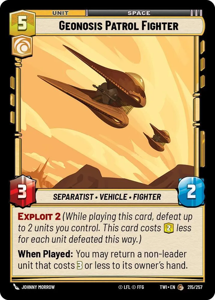 Geonosis Patrol Fighter — Twilight of the Republic — Star Wars: Unlimited