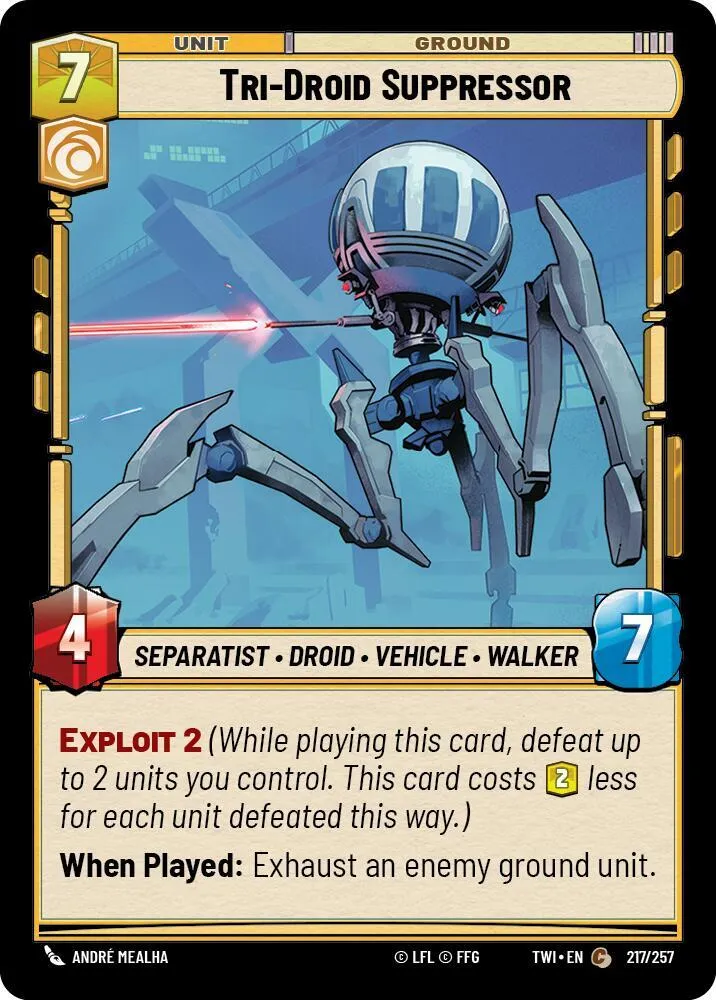 Tri-Droïde de Suppression — Twilight of the Republic — Star Wars: Unlimited