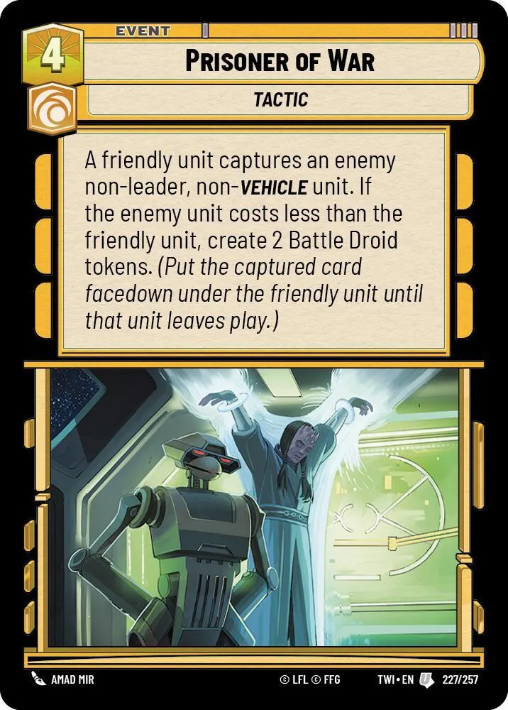 Prisonnier de Guerre — Twilight of the Republic — Star Wars: Unlimited