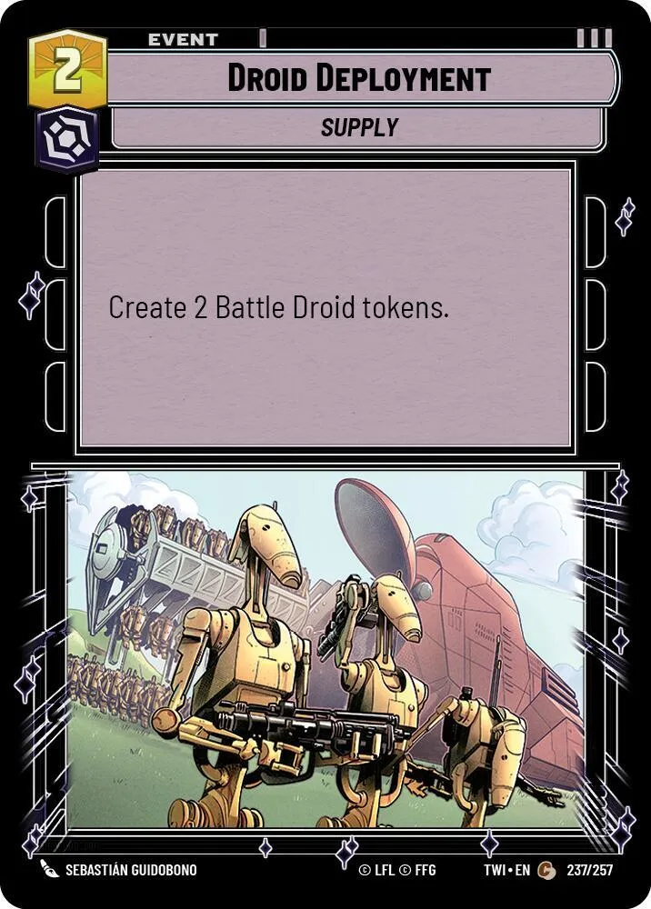 Déploiement de Droïdes — Twilight of the Republic — Star Wars: Unlimited