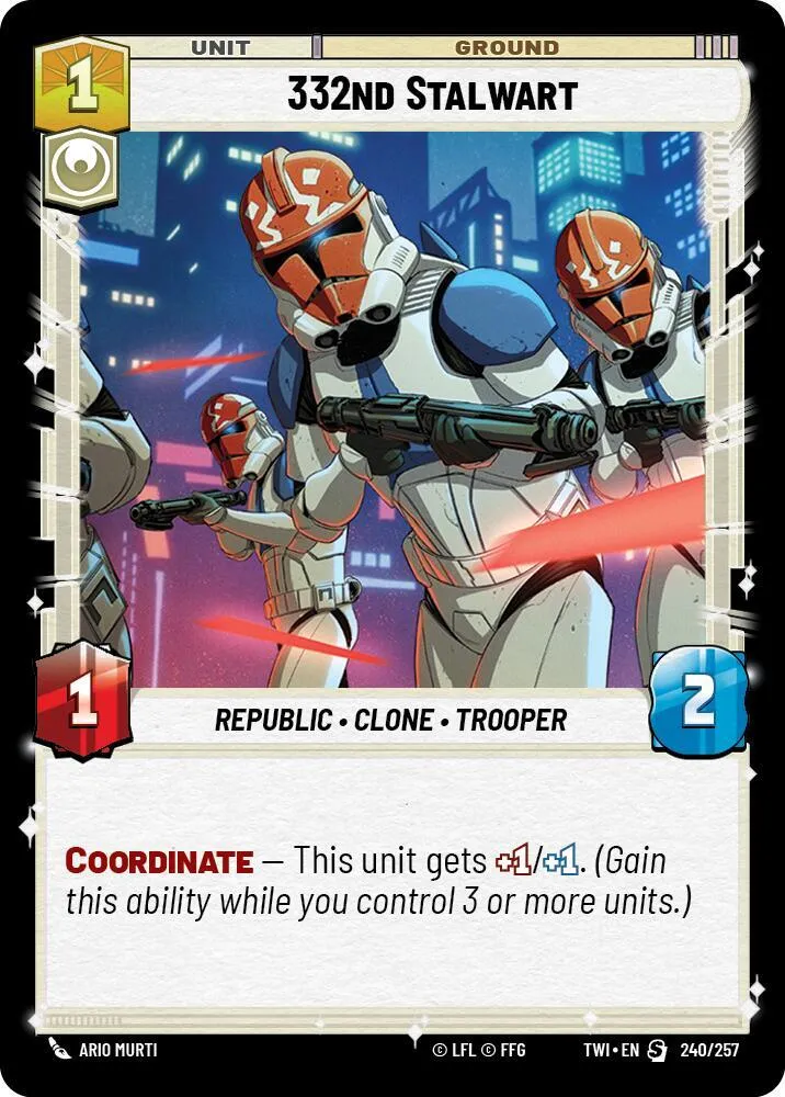 Fantassin de la 332e — Twilight of the Republic — Star Wars: Unlimited