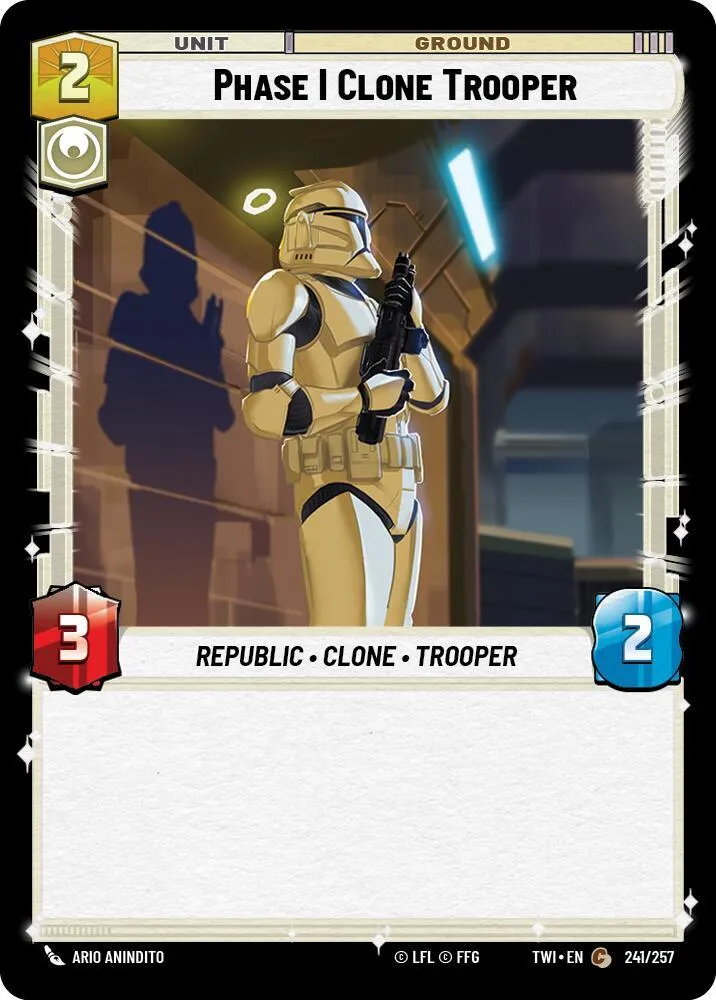 Soldat Clone de Phase I — Twilight of the Republic — Star Wars: Unlimited