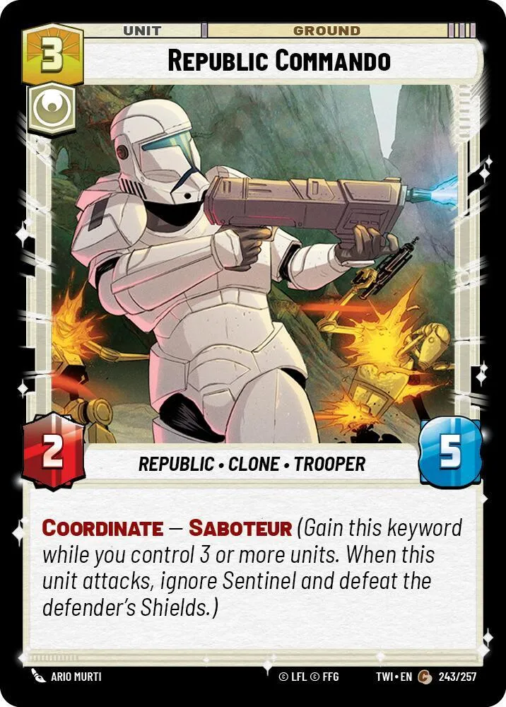Commando de la République — Twilight of the Republic — Star Wars: Unlimited
