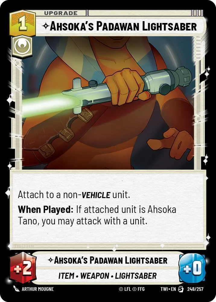Sabre Laser Padawan d'Ahsoka — Twilight of the Republic — Star Wars: Unlimited