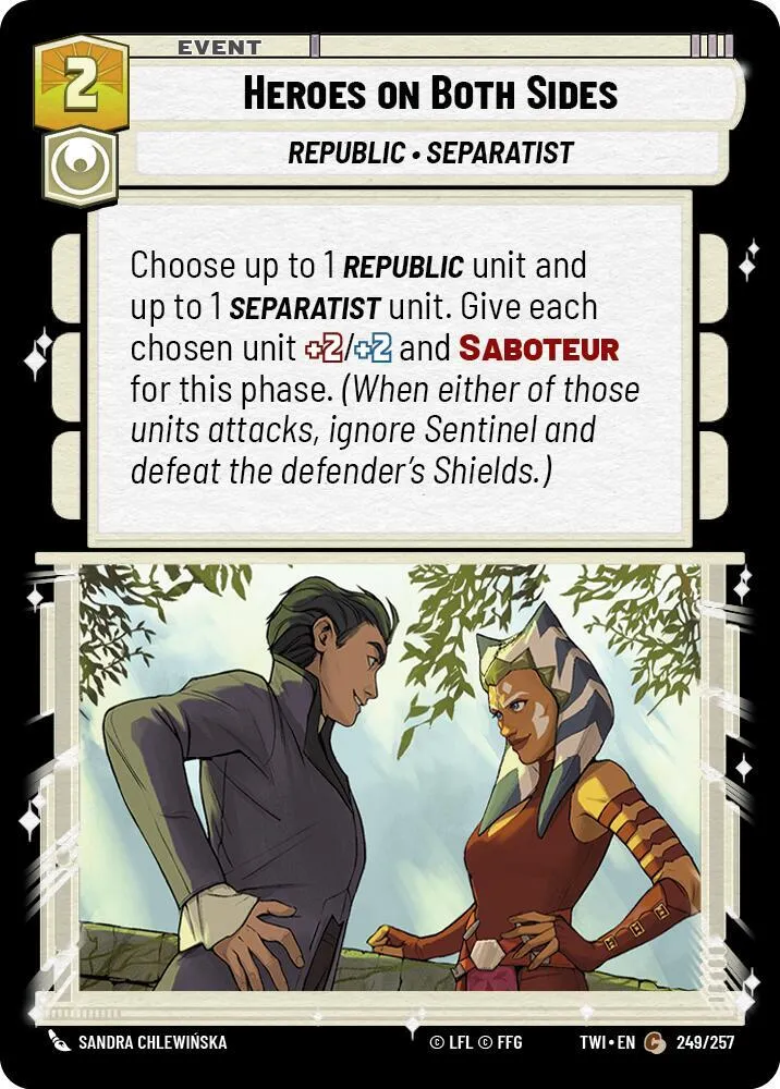 Héros des Deux Camps — Twilight of the Republic — Star Wars: Unlimited