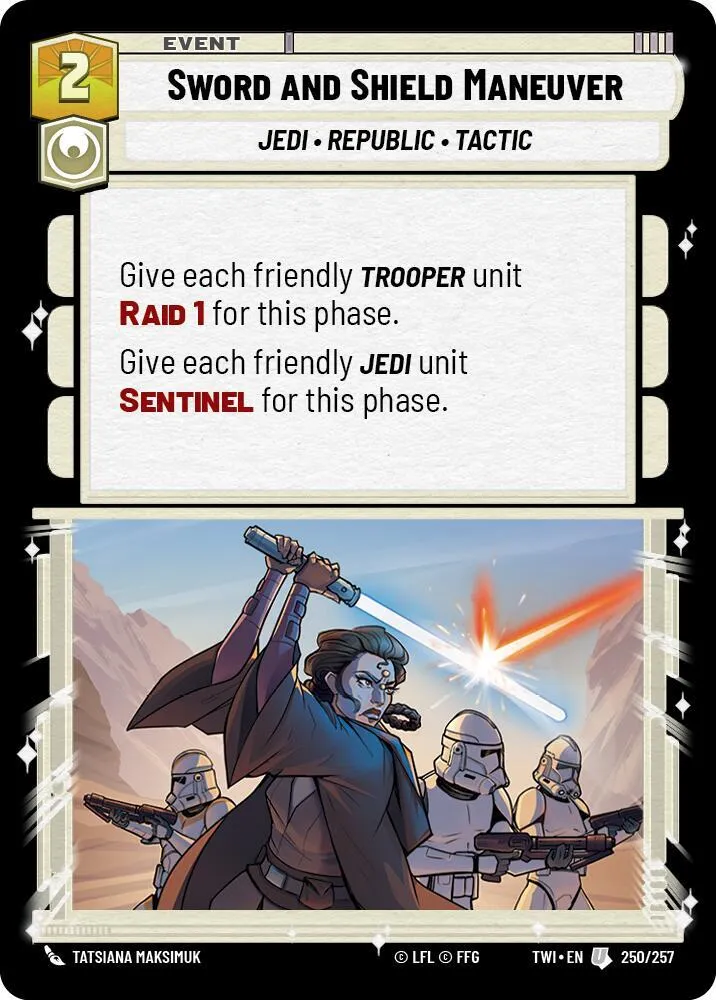 Manœuvre Épée et Bouclier — Twilight of the Republic — Star Wars: Unlimited