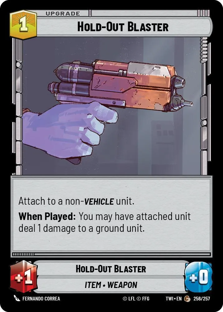 Hold-Out Blaster — Twilight of the Republic — Star Wars: Unlimited