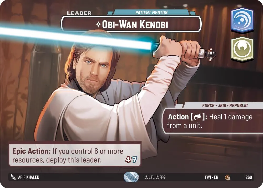 Obi-Wan Kenobi - Mentor Patient — Twilight of the Republic — Star Wars: Unlimited
