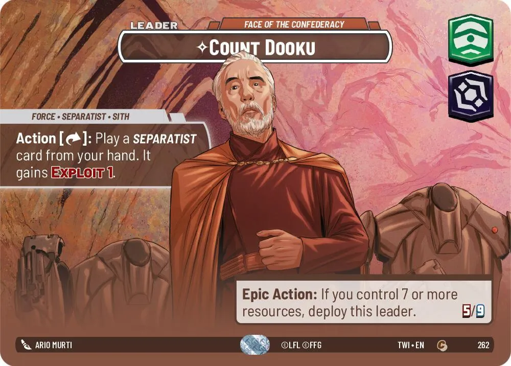 Comte Dooku - Dirigeant De La Confédération — Twilight of the Republic — Star Wars: Unlimited