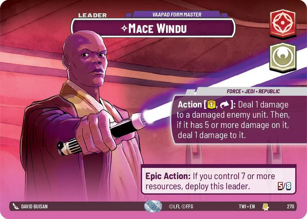 Mace Windu - Maître De La Forme Vaapad — Twilight of the Republic — Star Wars: Unlimited