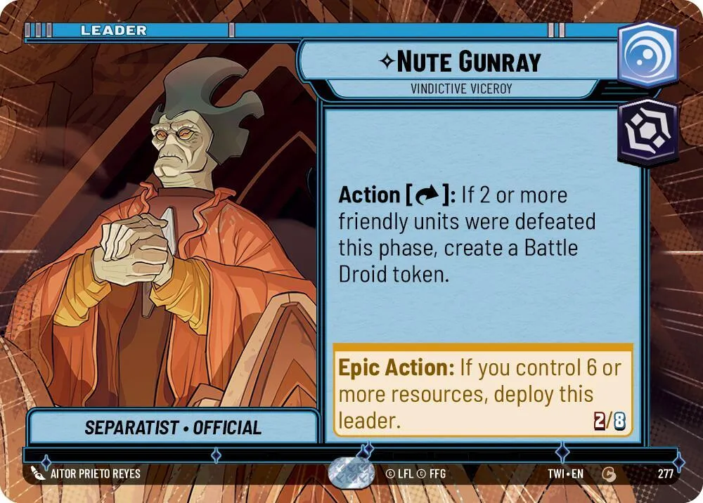 Nute Gunray - Vindictive Viceroy — Twilight of the Republic — Star Wars: Unlimited