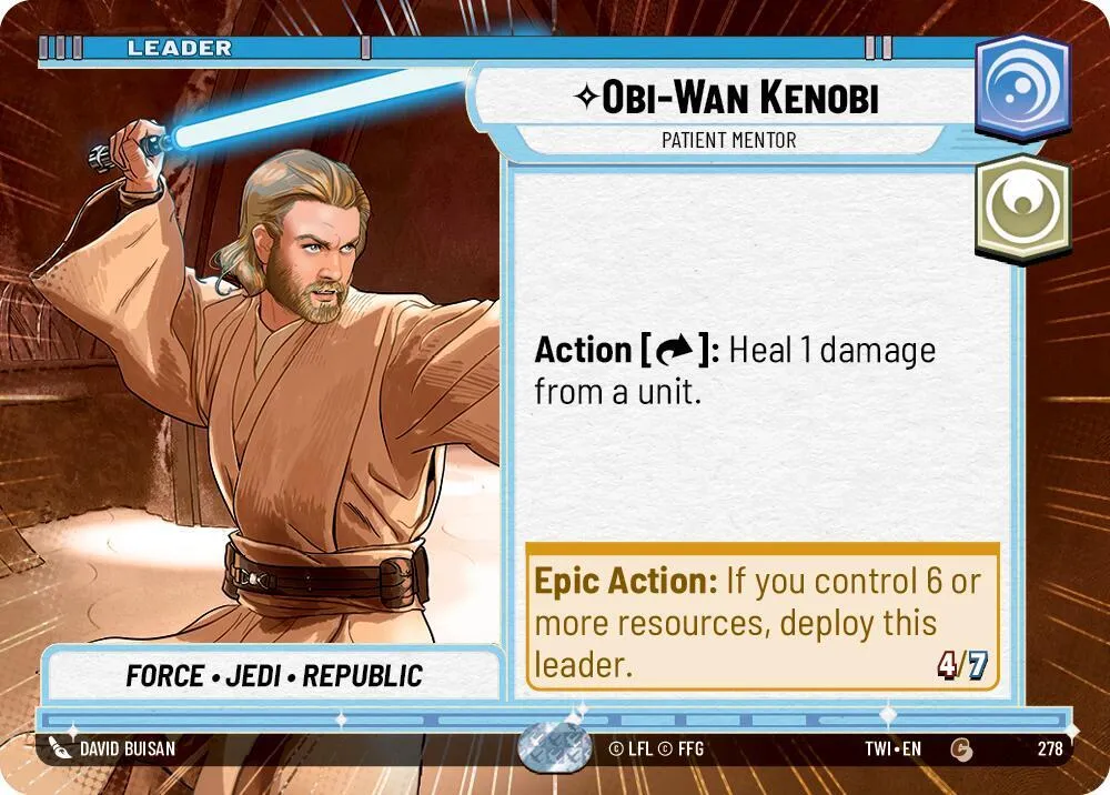 Obi-Wan Kenobi - Mentor Patient — Twilight of the Republic — Star Wars: Unlimited