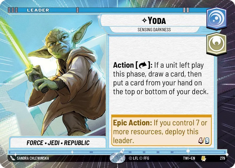 Yoda - Sensing Darkness — Twilight of the Republic — Star Wars: Unlimited