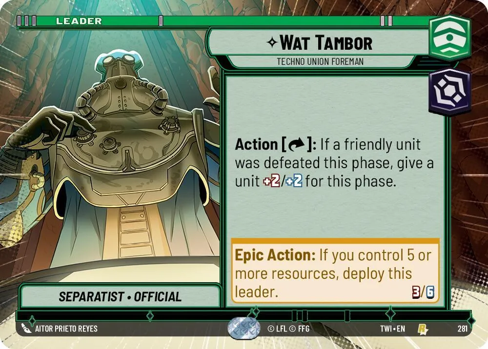 Wat Tambor - Contremaître Du Techno-Syndicat — Twilight of the Republic — Star Wars: Unlimited