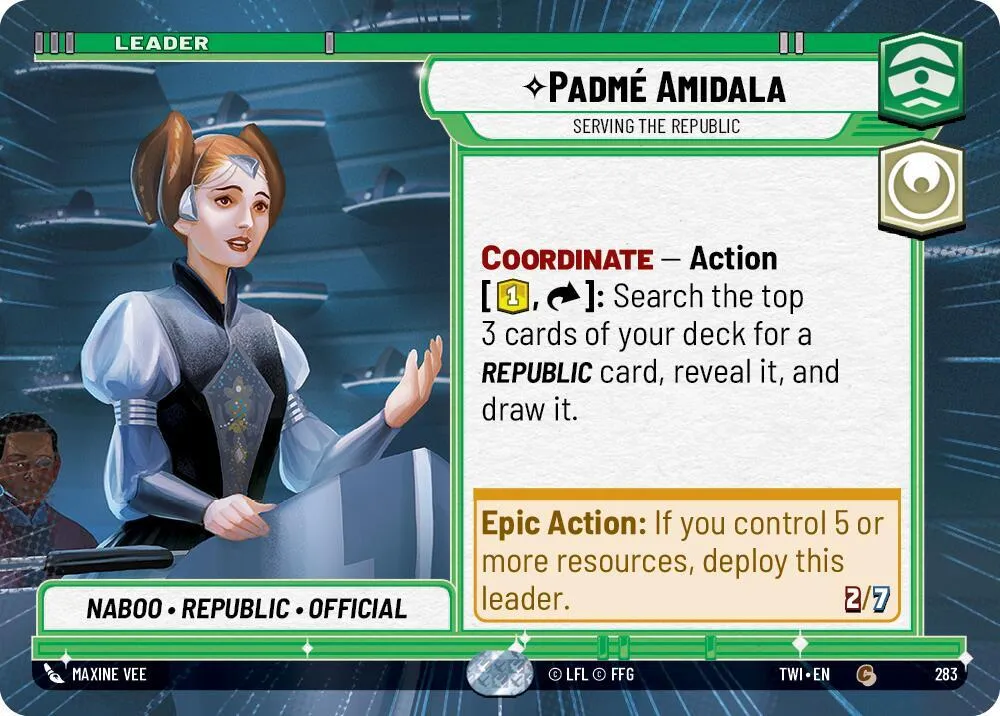 Padmé Amidala - Au Service De La République — Twilight of the Republic — Star Wars: Unlimited