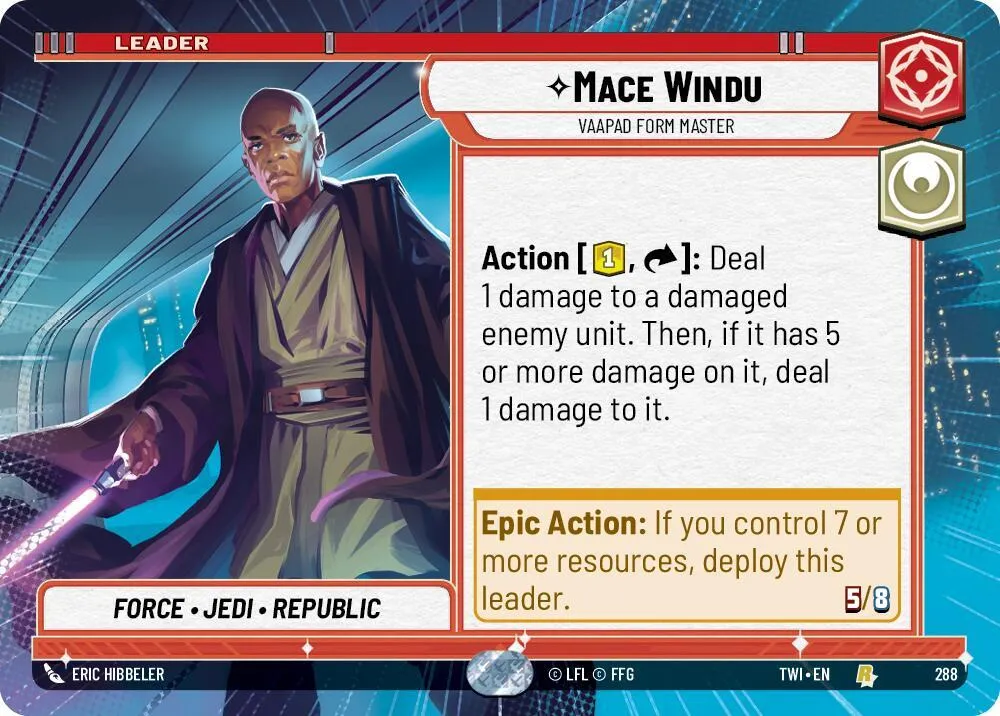 Mace Windu - Vaapad Form Master — Twilight of the Republic — Star Wars: Unlimited