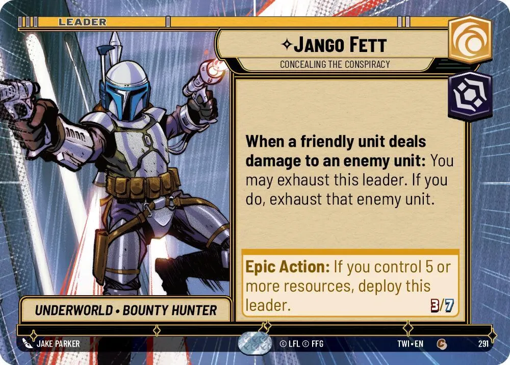 Jango Fett - Concealing the Conspiracy — Twilight of the Republic — Star Wars: Unlimited