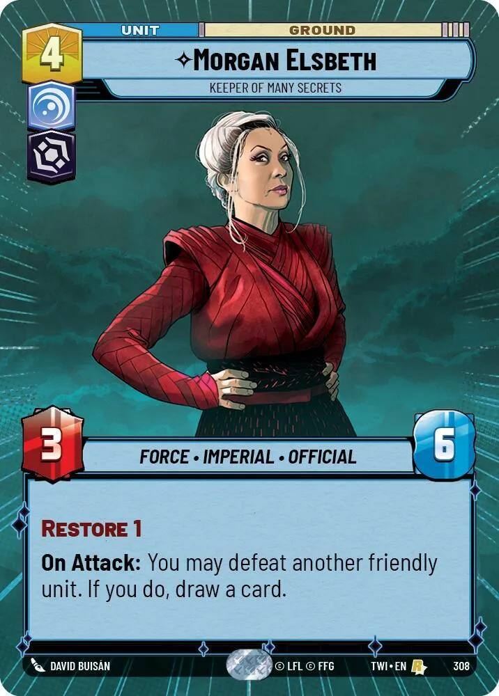 Morgan Elsbeth - Détentrice De Nombreux Secrets — Twilight of the Republic — Star Wars: Unlimited