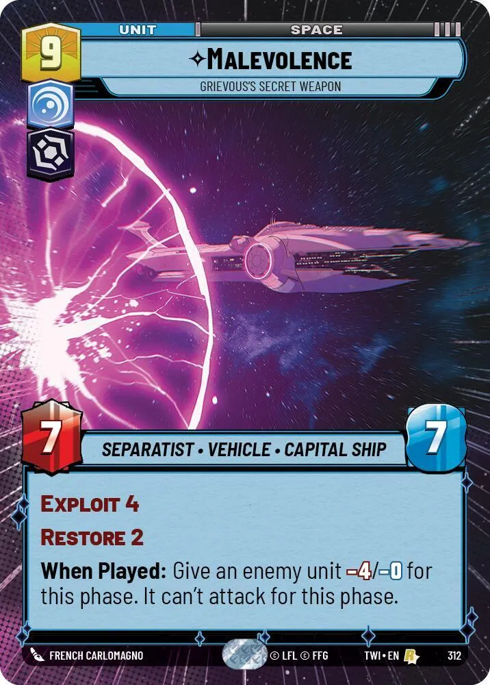 Le Malveillant - Arme Secrète De Grievous — Twilight of the Republic — Star Wars: Unlimited