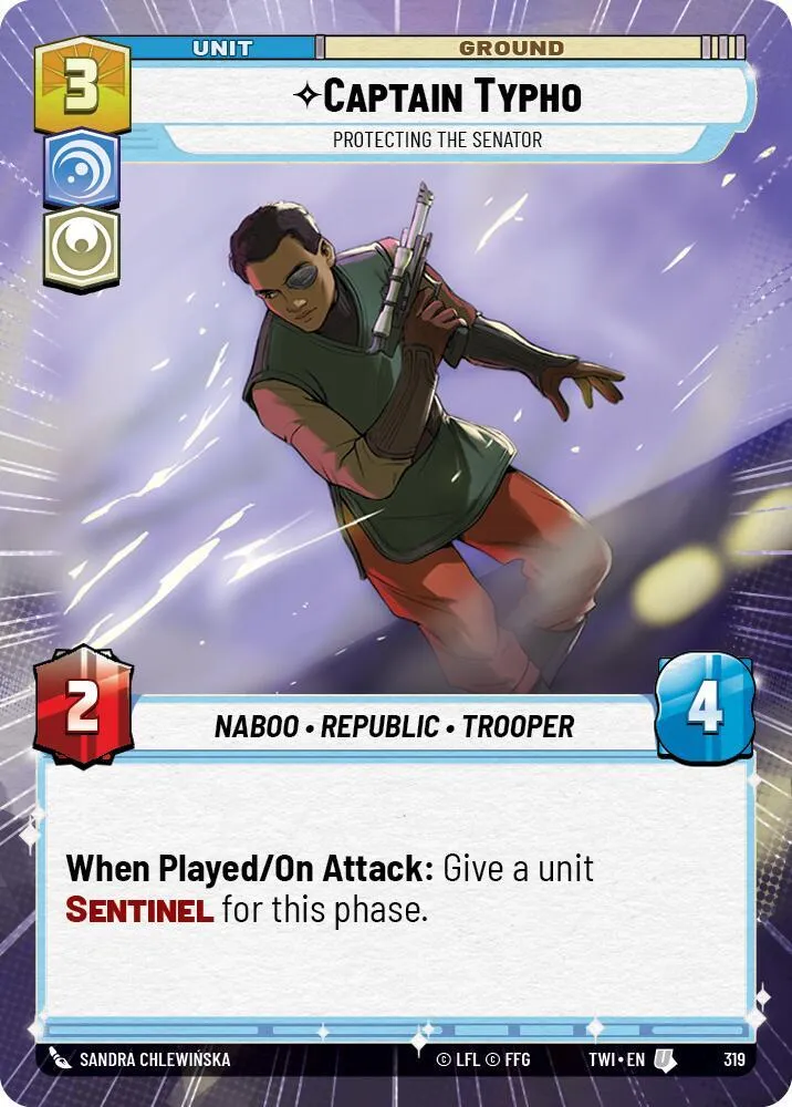 Captain Typho - Protecting the Senator — Twilight of the Republic — Star Wars: Unlimited
