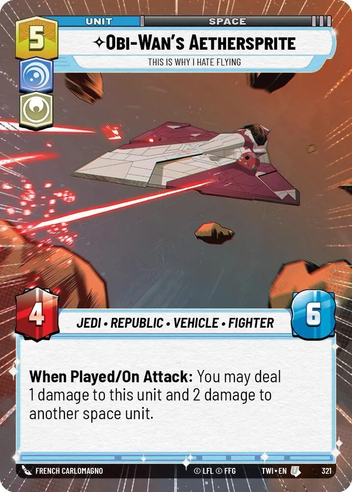Obi-Wan’s Aethersprite - This is Why I Hate Flying — Twilight of the Republic — Star Wars: Unlimited