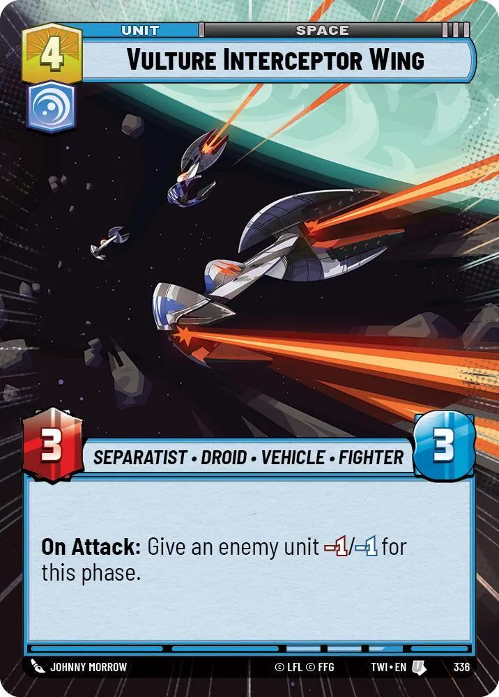 Vulture Interceptor Wing — Twilight of the Republic — Star Wars: Unlimited