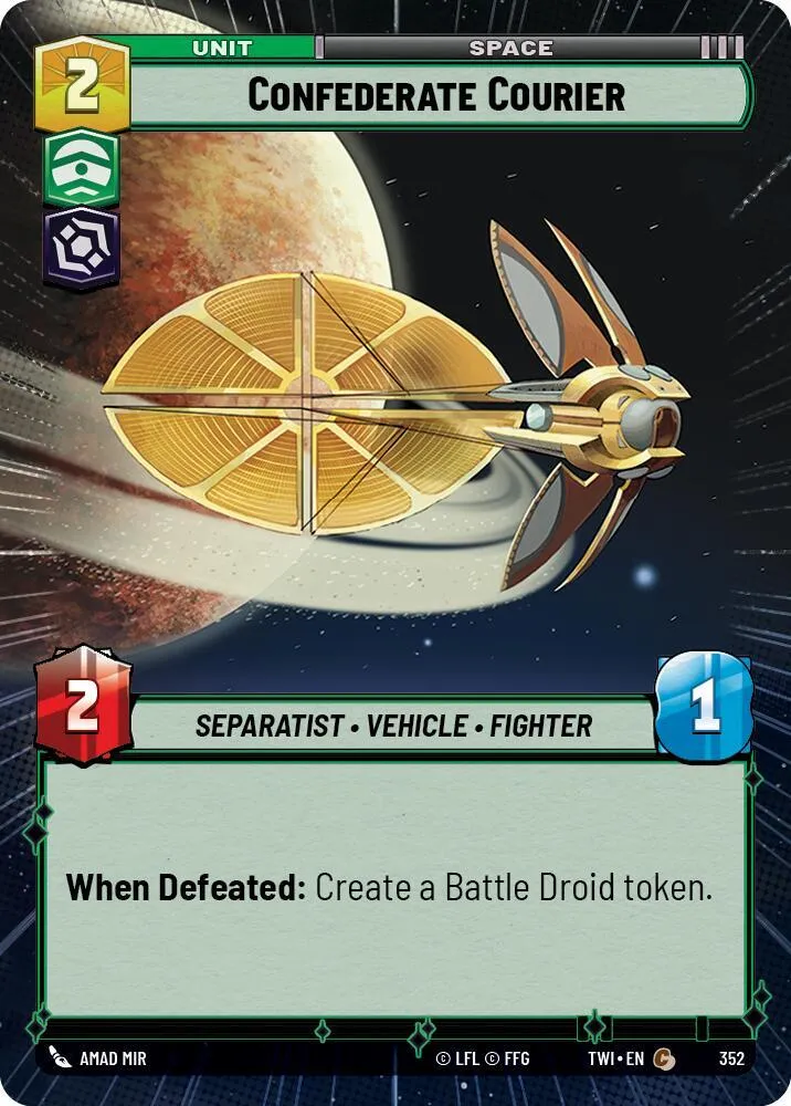Confederate Courier — Twilight of the Republic — Star Wars: Unlimited