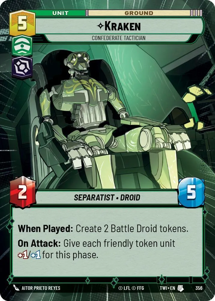Kraken - Confederate Tactician — Twilight of the Republic — Star Wars: Unlimited